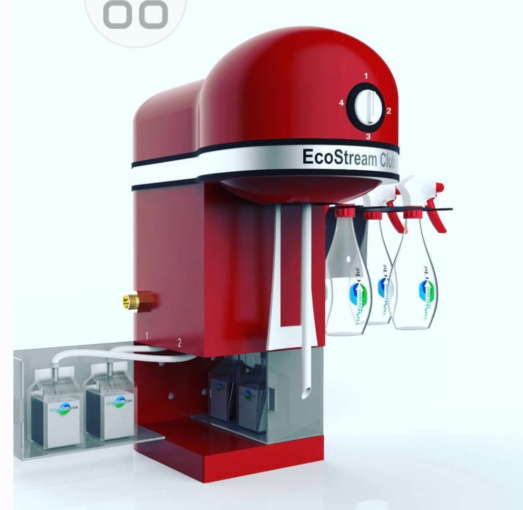 EcoStream Club Cleaning Solution Dispenser Machine – Professional Countertop/Wal