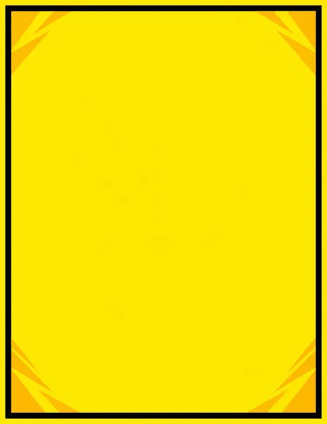 Bold Direction sign background: plain bright yellow with a heavy black border